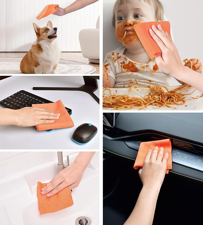 KitchLife Microfiber Cleaning Cloth Roll - Image 6