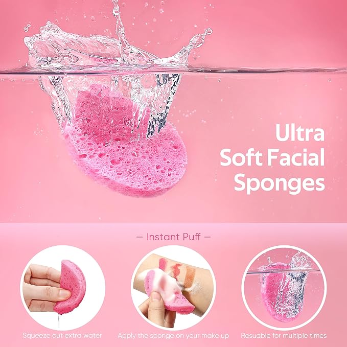 GAINWELL 50-Count Compressed Facial Sponge - Image 2