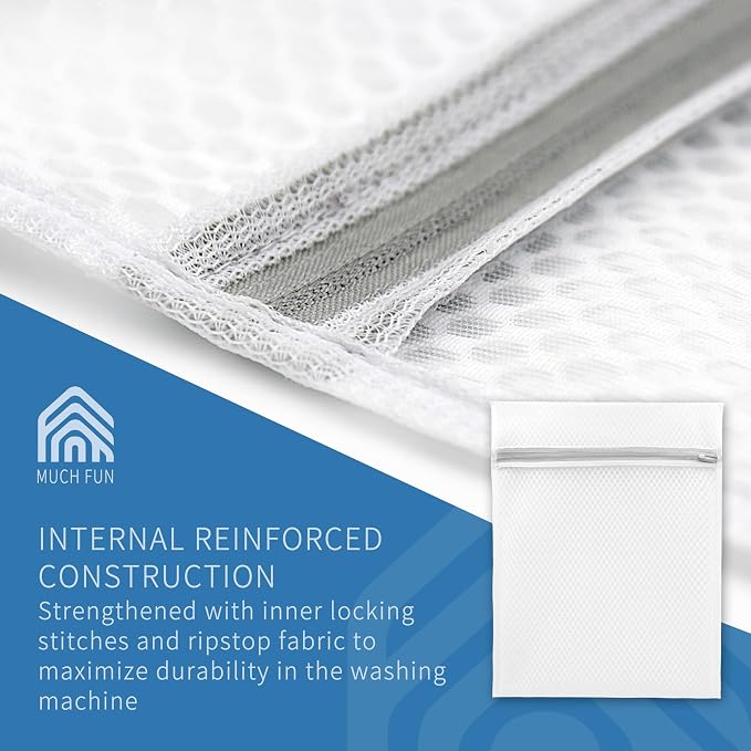 Muchfun 3Pcs Durable Honeycomb Mesh Laundry Bags - Image 4