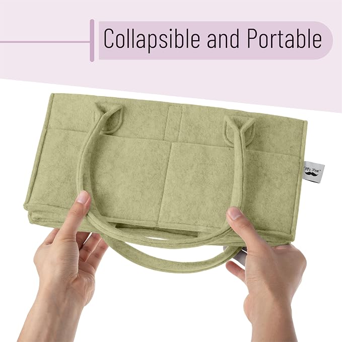 Mr. Pen- Baby Diaper Caddy Organizer, Olive Calm, Baby Caddy Organizer - Image 6