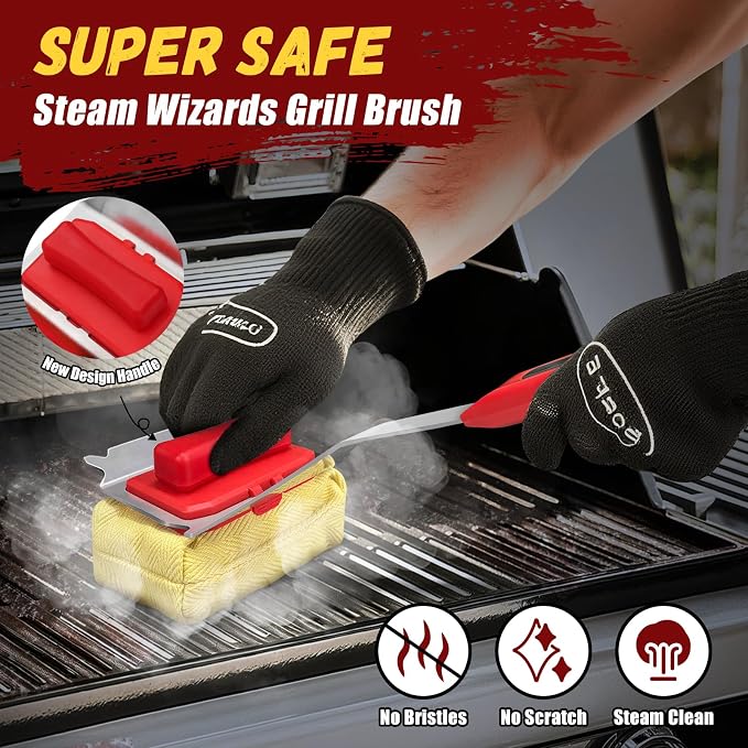 Steam Safe Grill Cleaning Brush Bristle Free - Image 5