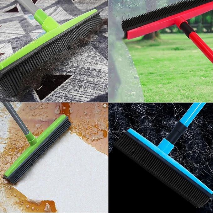 Pet Hair Rubber Broom, Rubber Broom - Image 7