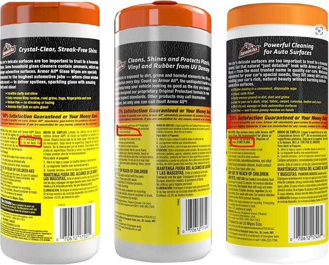 Armor All Protectant, Glass and Cleaning Wipes, Wipes - Image 2