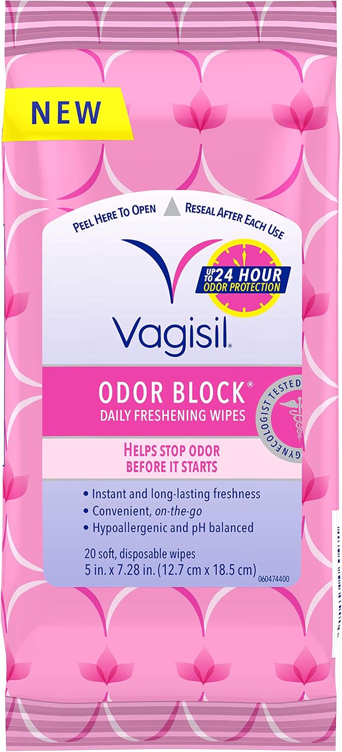 Vagisil Odor Block Daily Freshening Wipes by Vagisil