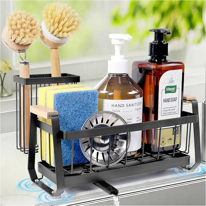 Suction Cup Sponge Holder for Kitchen Sink Caddy Organizer Rack for Dish Brush by Unknown