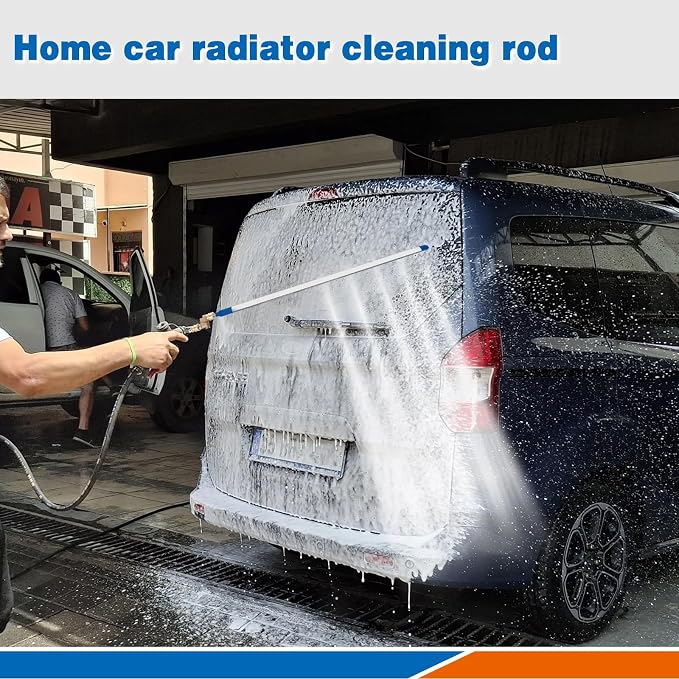 24″Radiator Cleaning Wand, Water/Air 4500PSI Pressure Washer Tool - Image 6
