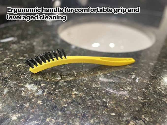 Rubbermaid Commercial Products 8.5" Tile and Grout Scrub Brush, Plastic Bristles - Image 5
