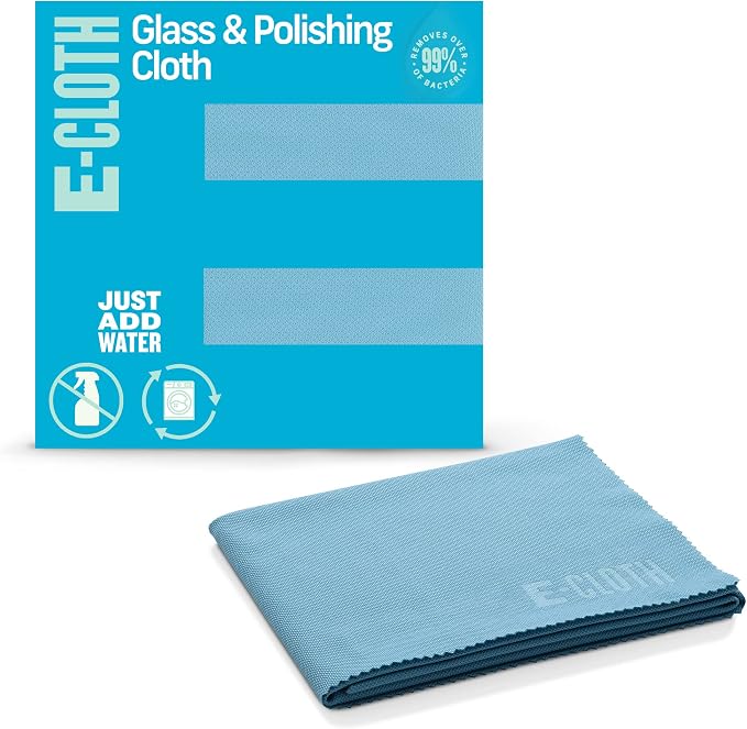E-Cloth Glass & Polishing Cloths, Premium Microfiber Glass Cleaner, Glass and by E-Cloth