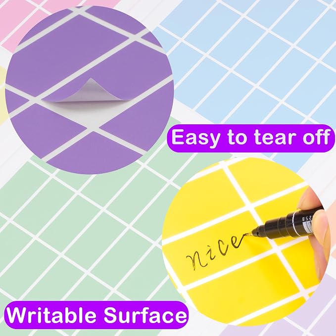 YSHIHE Colored Label Stickers, Rectangular Color Coding Stickers 1.57 x 0.75 - Image 4