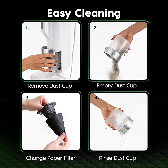 IRIS USA Handheld Corded Mattress Vacuum Cleaner, Dust Sensor, Pet Hair Remover - Image 9