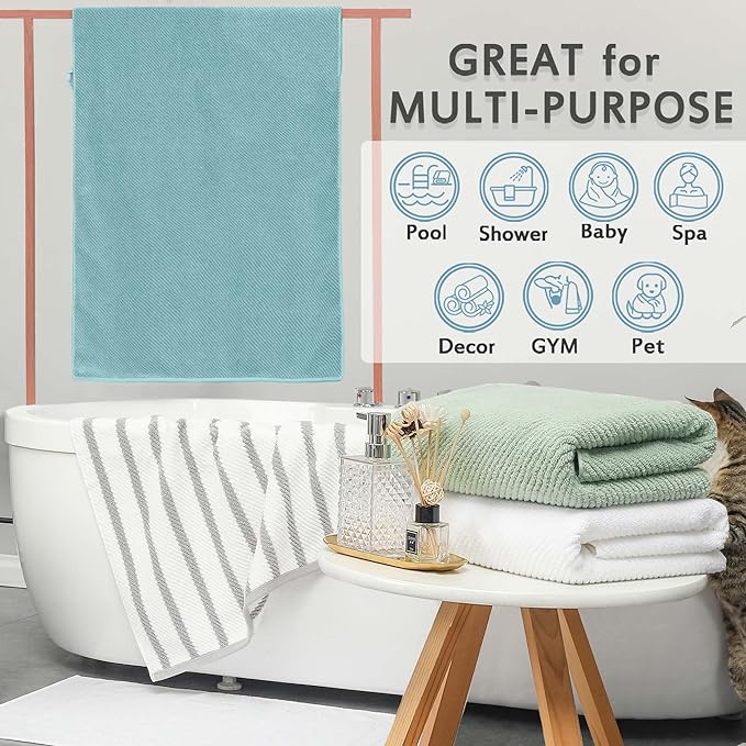 VOOVA & MOVAS Bath Towels, Large 30" x 56" - Image 5
