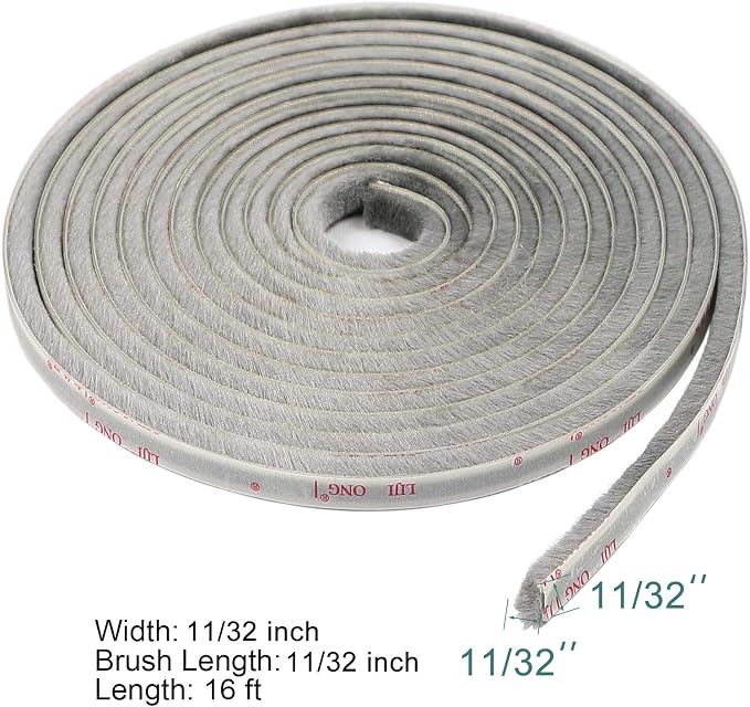 TORRAMI Felt Weather Stripping Seal Tape 11/32 inch x 11/32 inch x 16 ft - Image 2