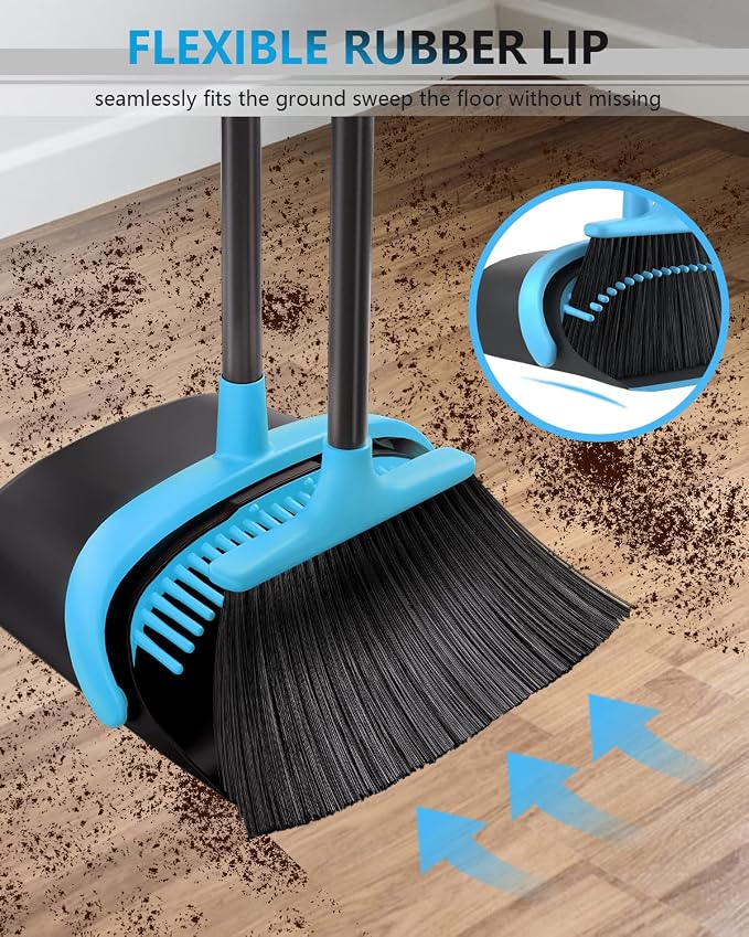52" Long Handle Broom and Dustpan Set - Image 4
