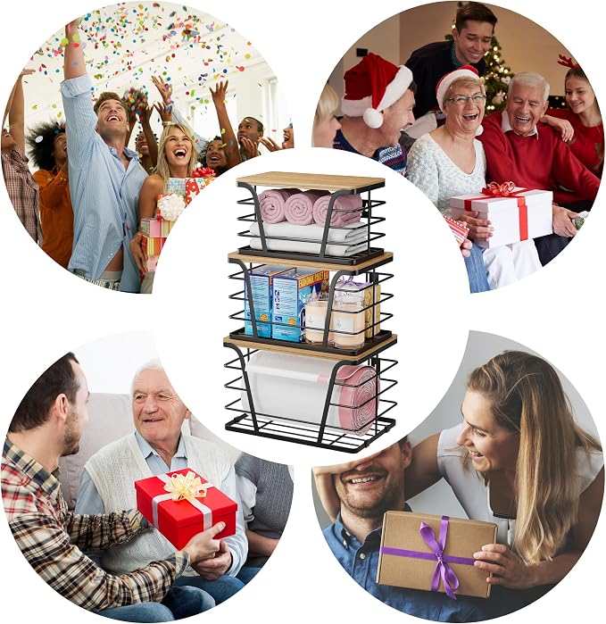 3 Pack Stackable Pantry Organizer, Trash Bag Dispenser Under Sink, Kitchen - Image 6
