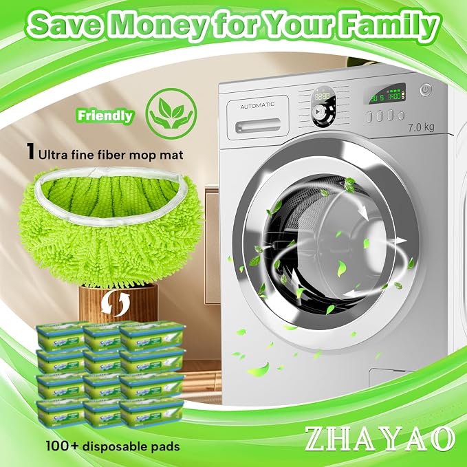 Reusable 100% Chenille Mop Pads Compatible - Image 5