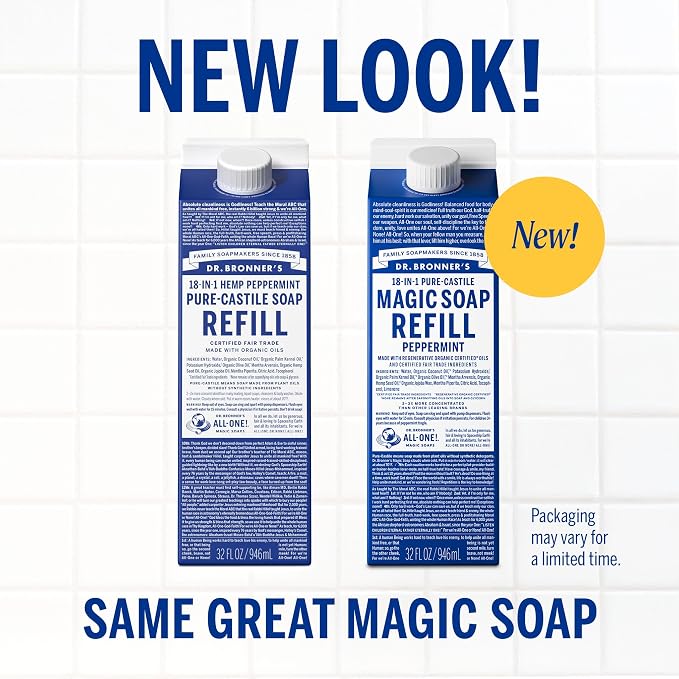Dr. Bronner's Magic Soap-Pure-Castile Liquid Refill - Image 2