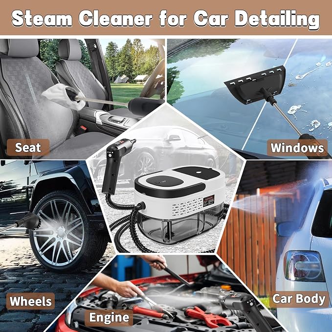 Handheld Steam Cleaner for Home, 2500W High Temperature Pressurized Machine - Image 4