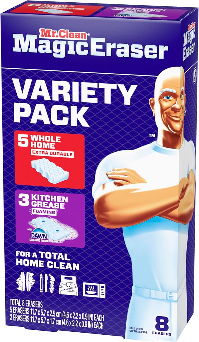 Mr. Clean Magic Eraser Sponge, All Purpose Cleaner, Cleaning Scrubber, Shower - Image 11