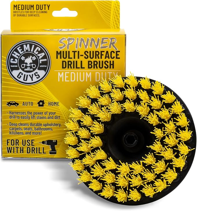 Chemical Guys ACC507 Medium Duty Spinner Multi-Surface Drill Brush Attachment by ChemicalGuys