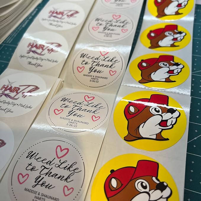 150 Custom Circle/Square BOPP Roll Labels- Personalized Stickers - Image 9