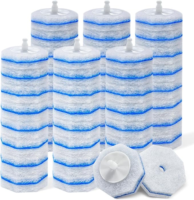 50 Count Toilet Wand Refills Disposable Toilet Brush Heads Compatible by Unknown
