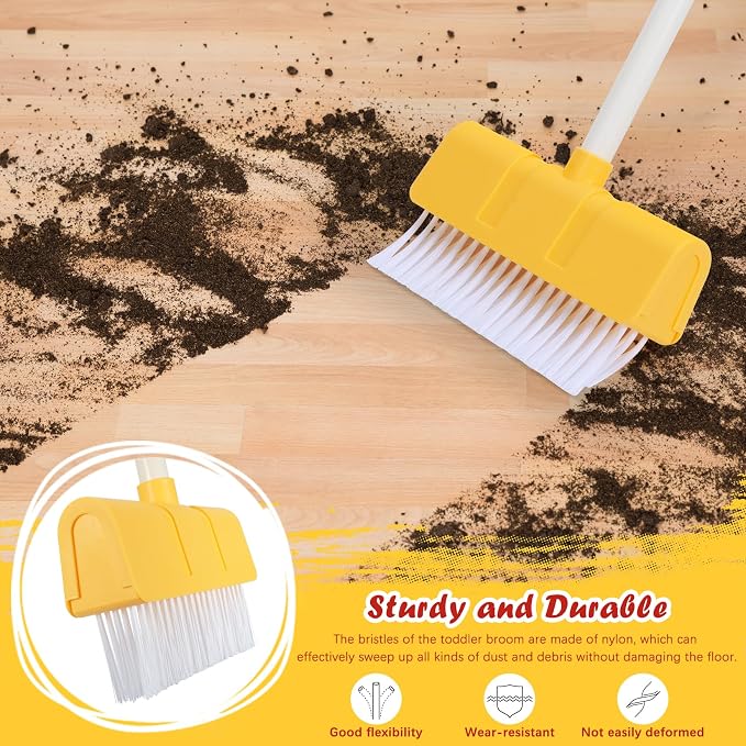 Kids Cleaning Toy Set Toddlers Broom Dust Pan Set - Image 5