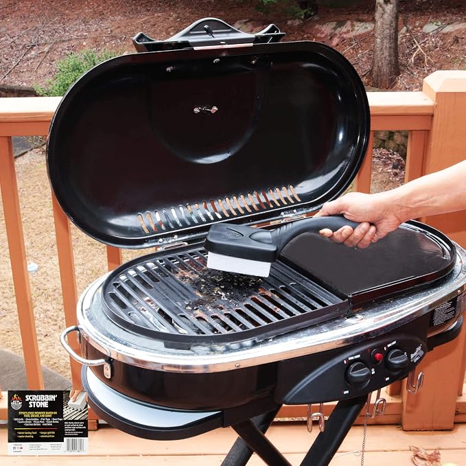 Better Grillin Scrubbin Stone Grill Cleaner Handle-Protect Hands & Nails When - Image 6