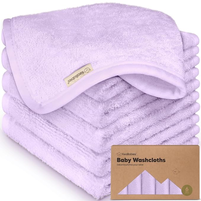 6-Pack Baby Washcloths by KeaBabies