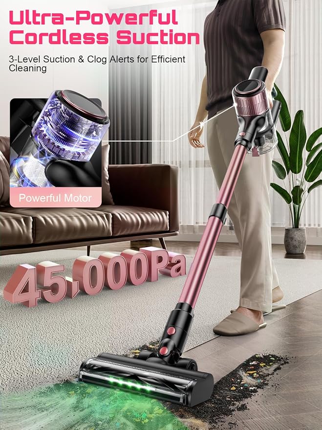 Cordless Vacuum Cleaner, 10 in 1 Stick Vacuum - Image 2