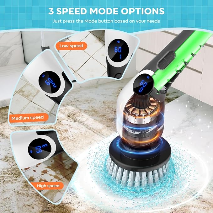 YKYI Electric Spin Scrubber-Cordless Power Scrubber - Image 5