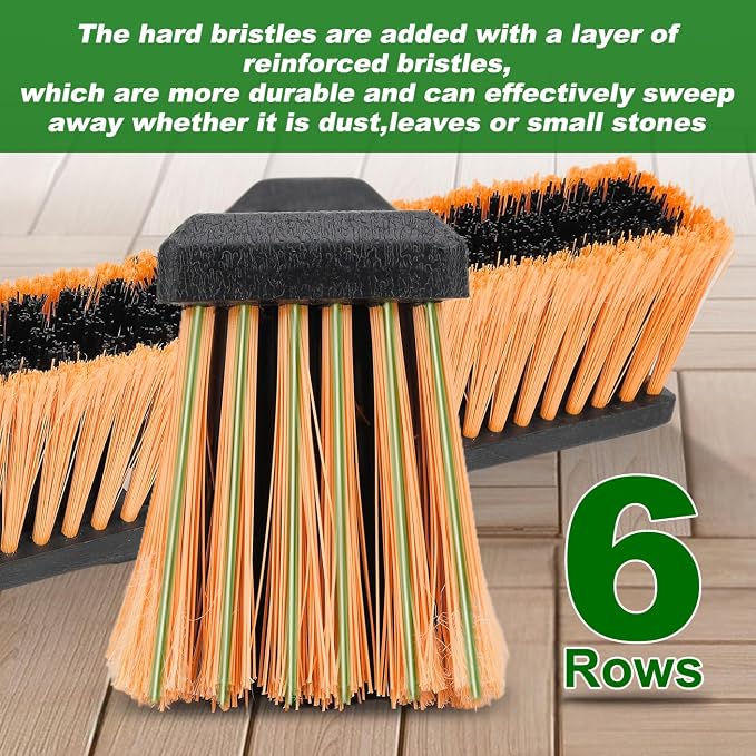 18 Inches Push Broom Outdoor- Heavy Duty Commercial Broom - Image 3