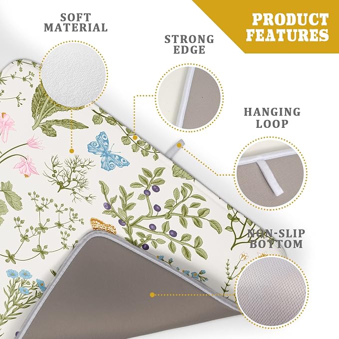 Wild Flowers Plant Dish Drying Mats - Image 4