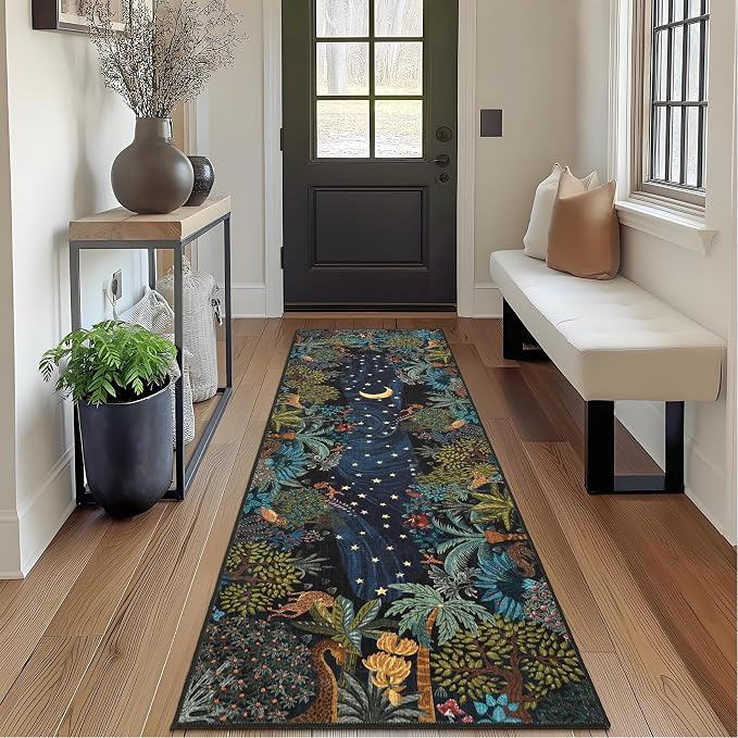 GarveeHome 2x6 Jungle Washable Runner Rug - Image 2