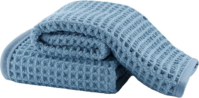 Microfiber Waffle Face Towels, 2 Pieces, Fast Drying, Lint Free by Unknown
