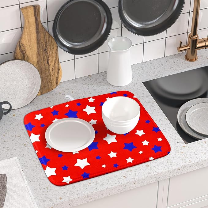 Fourth of July Independence Memorial Dish Drying Mat - Image 6