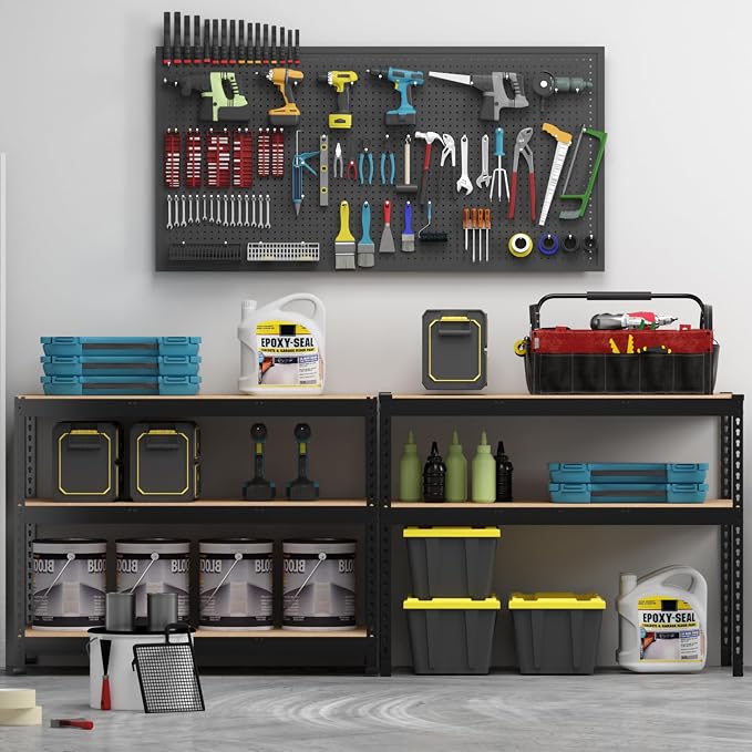 PrimeZone 3 Pack Storage Shelves 48" x 24" x 72", 5 Tier Adjustable Garage - Image 9