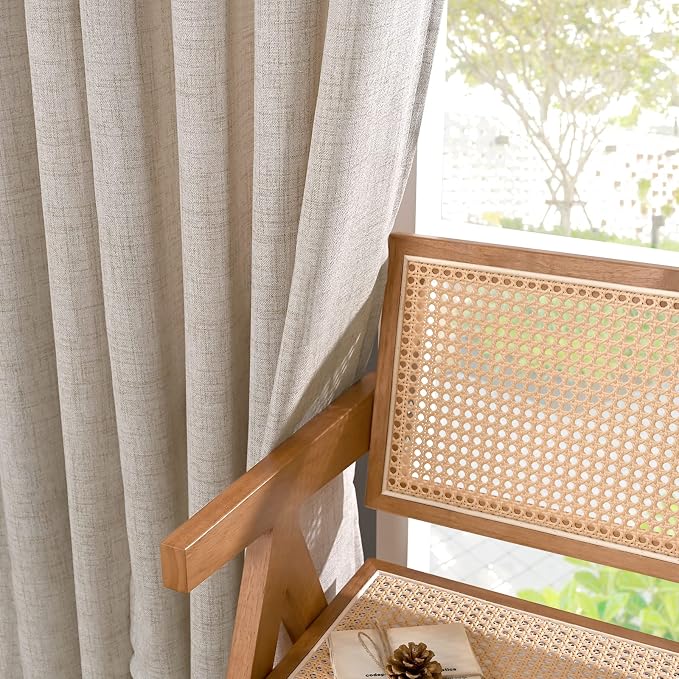 YoungsTex Short Linen Curtains 40 Inch Length - Image 8