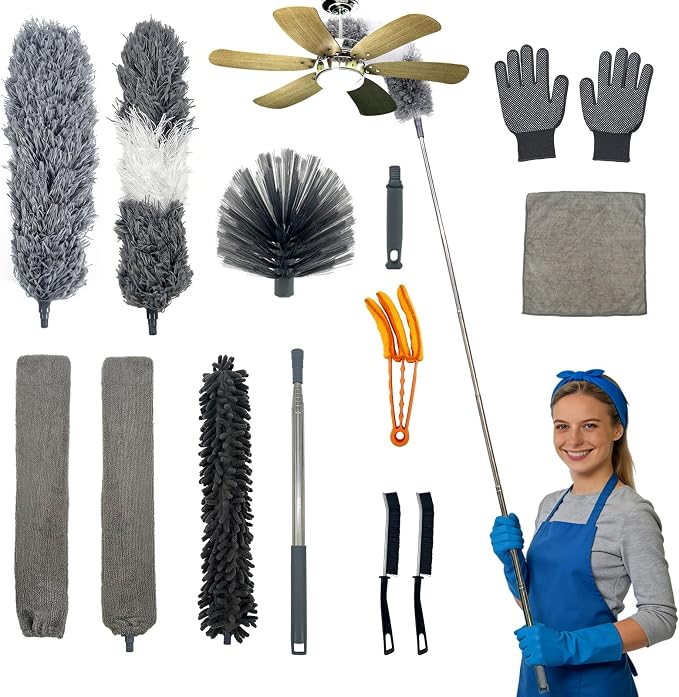 13PCS Feather Duster Kit, Microfiber Duster by Unknown