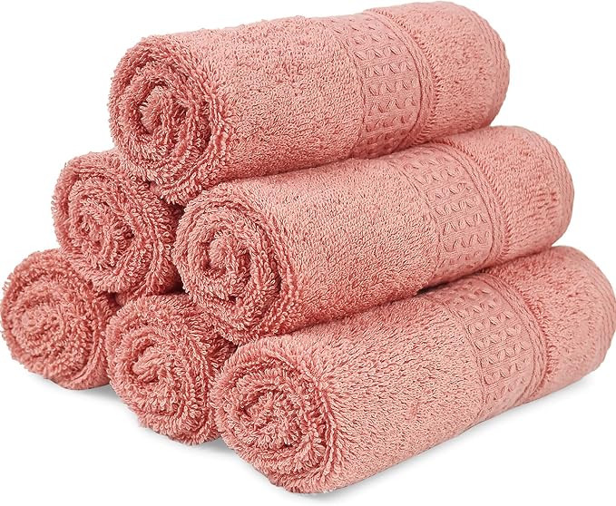 Cleanbear Ultra Soft Washcloths 6 Pack Cotton Face Cloths Wash Cloths Set - Image 7