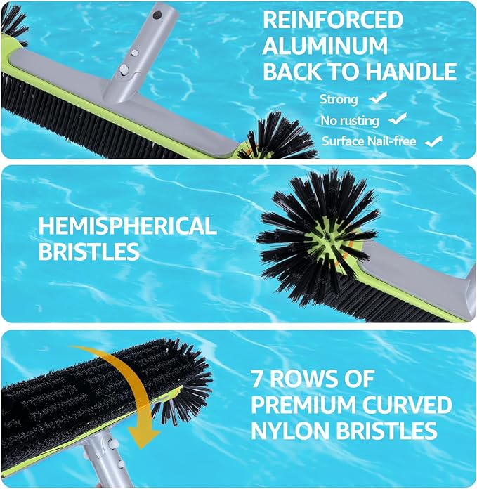 Sepetrel Deluxe Swimming Pool Cleaning Kit Including Professional Leaf Skimmer - Image 4