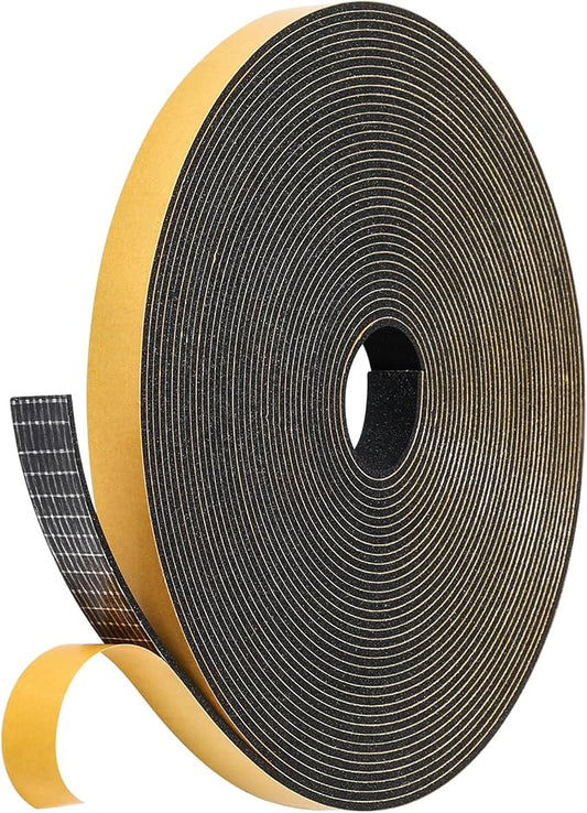 32Feet Weather Stripping Door Seal Strip, Strong Adhesive, Lightproof, by Amzjjle