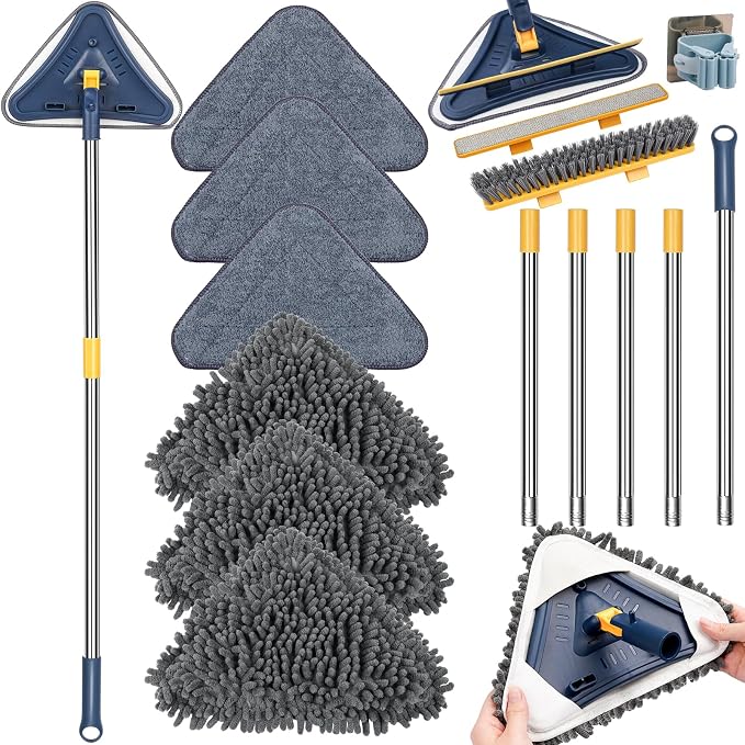 80" Wall Cleaner Mop with Long Handle, Sunoyar 5-in-1 Walls Washer by Unknown