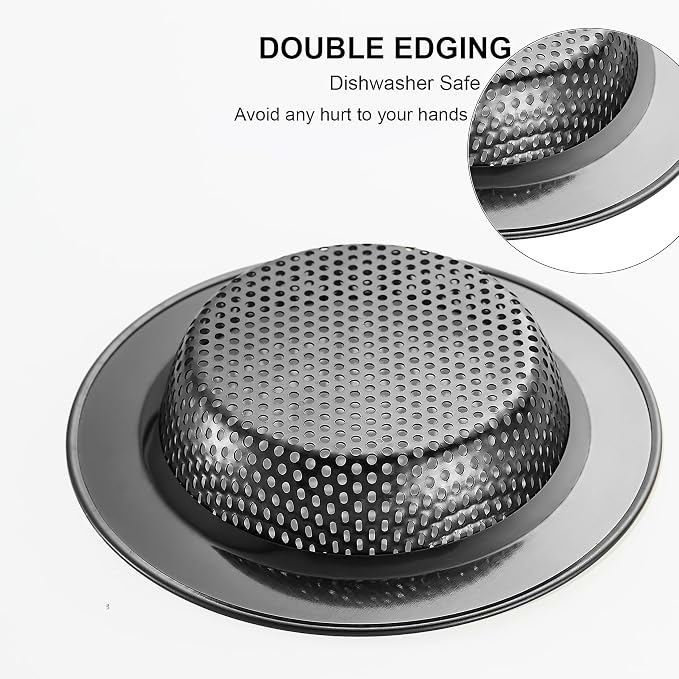 LASSHSWA Kitchen Sink Strainer Stainless Steel, Kitchen Sink Drain Strainer - Image 3