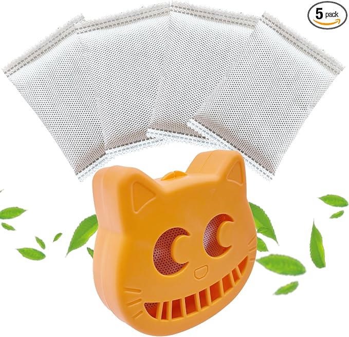 Unscented Cat Litter Box Deodorizer Kit Stick-On Activated Carbon Odor by Home