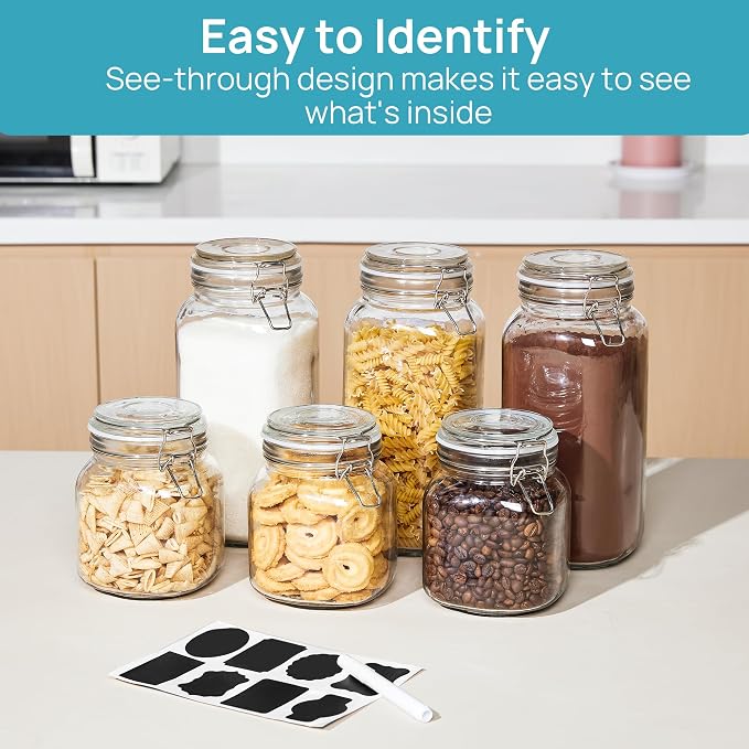 Vtopmart 34oz Glass Food Storage Jars - Image 5