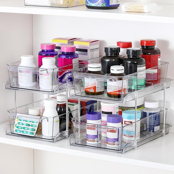2 Set, 2 Tier Clear Organizer - Image 4