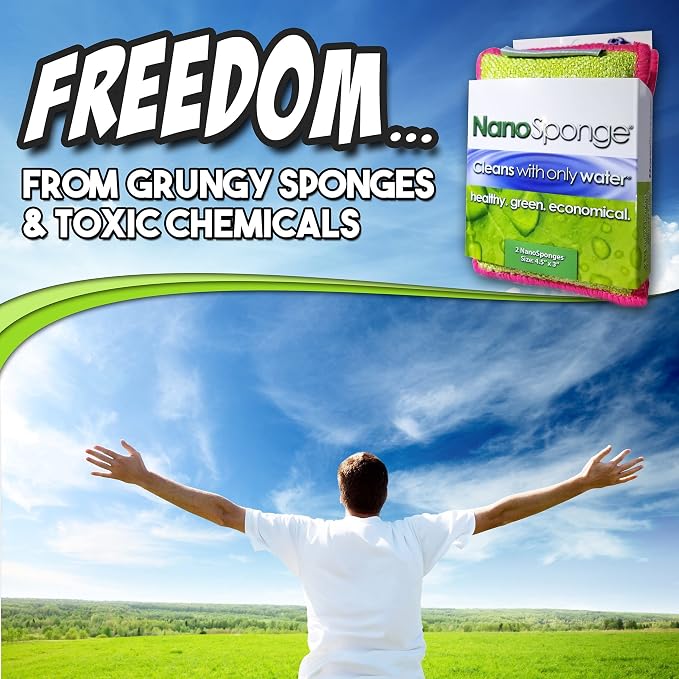 Nano Sponge Cleaning Sponges. Supersized Everyday Heavy Duty Household Kitchen - Image 7