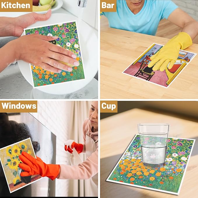 Oil Painting Swedish Dishcloths - Image 6