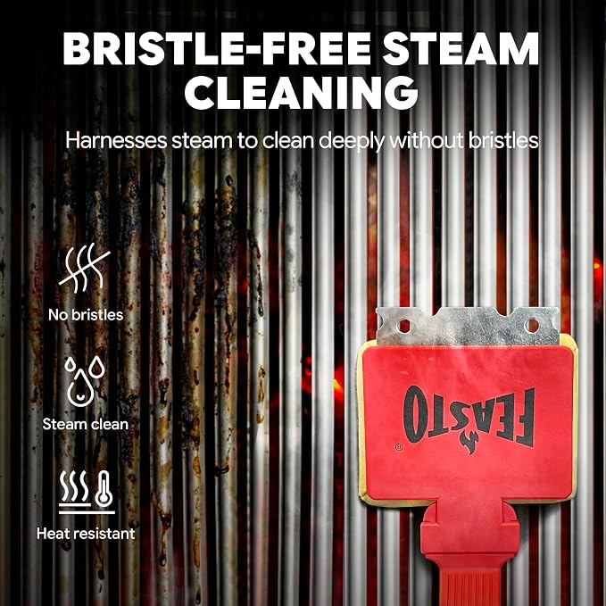 Bristle Free Grill Brush with Scraper - Image 5