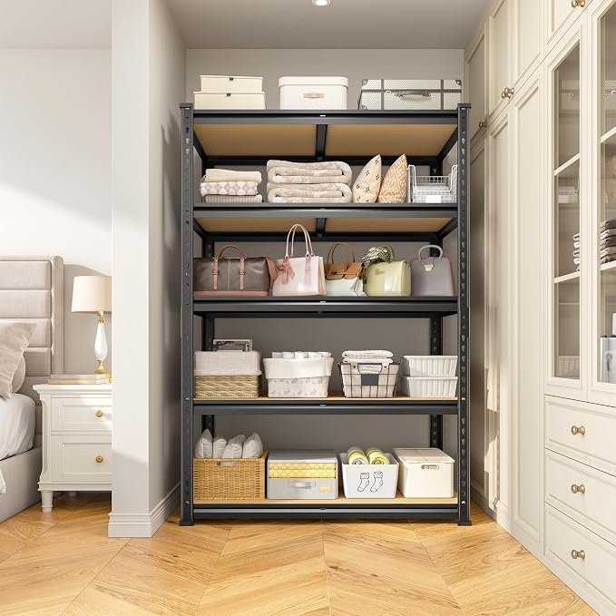 1980LBS Storage Shelves, 5-Tier Adjustable Pantry Shelves, Metal Shelving Unit - Image 8